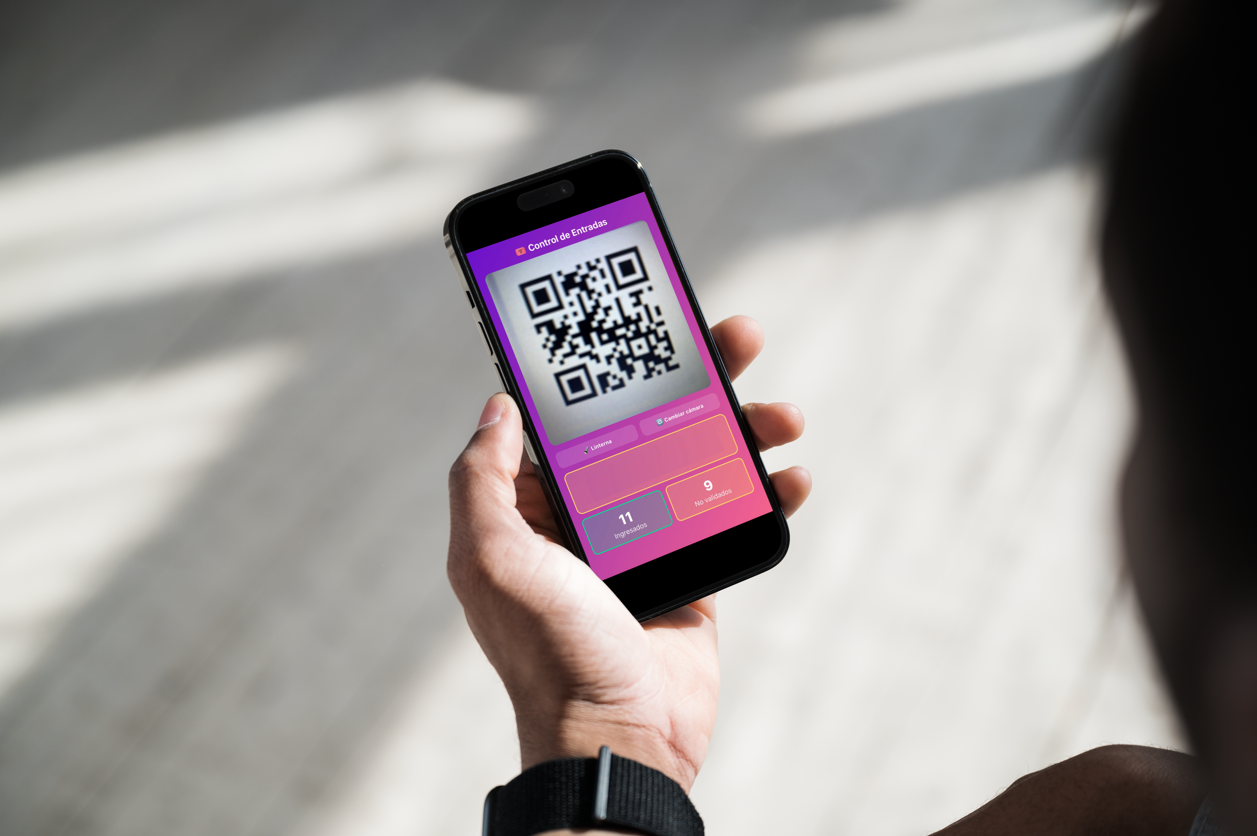 Sistema de entradas con QR